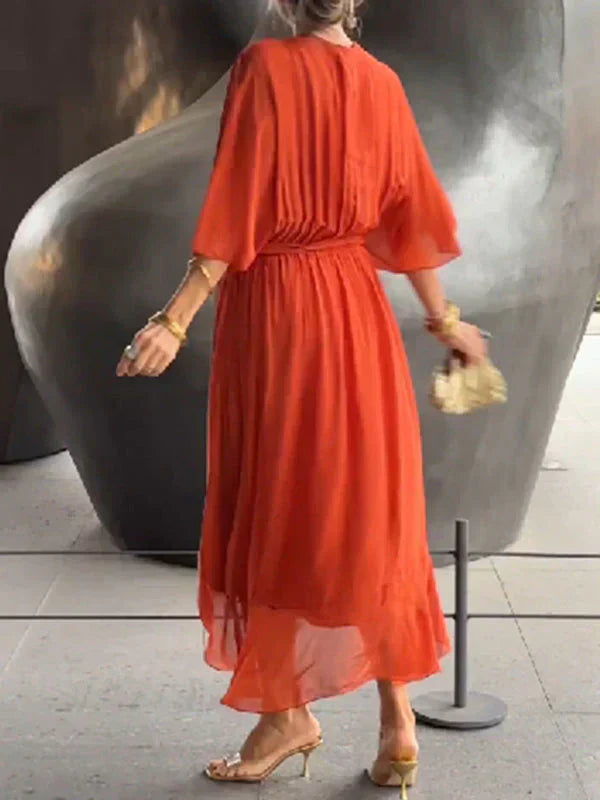 Monica | Elegant Stilfuld Omslagskjole