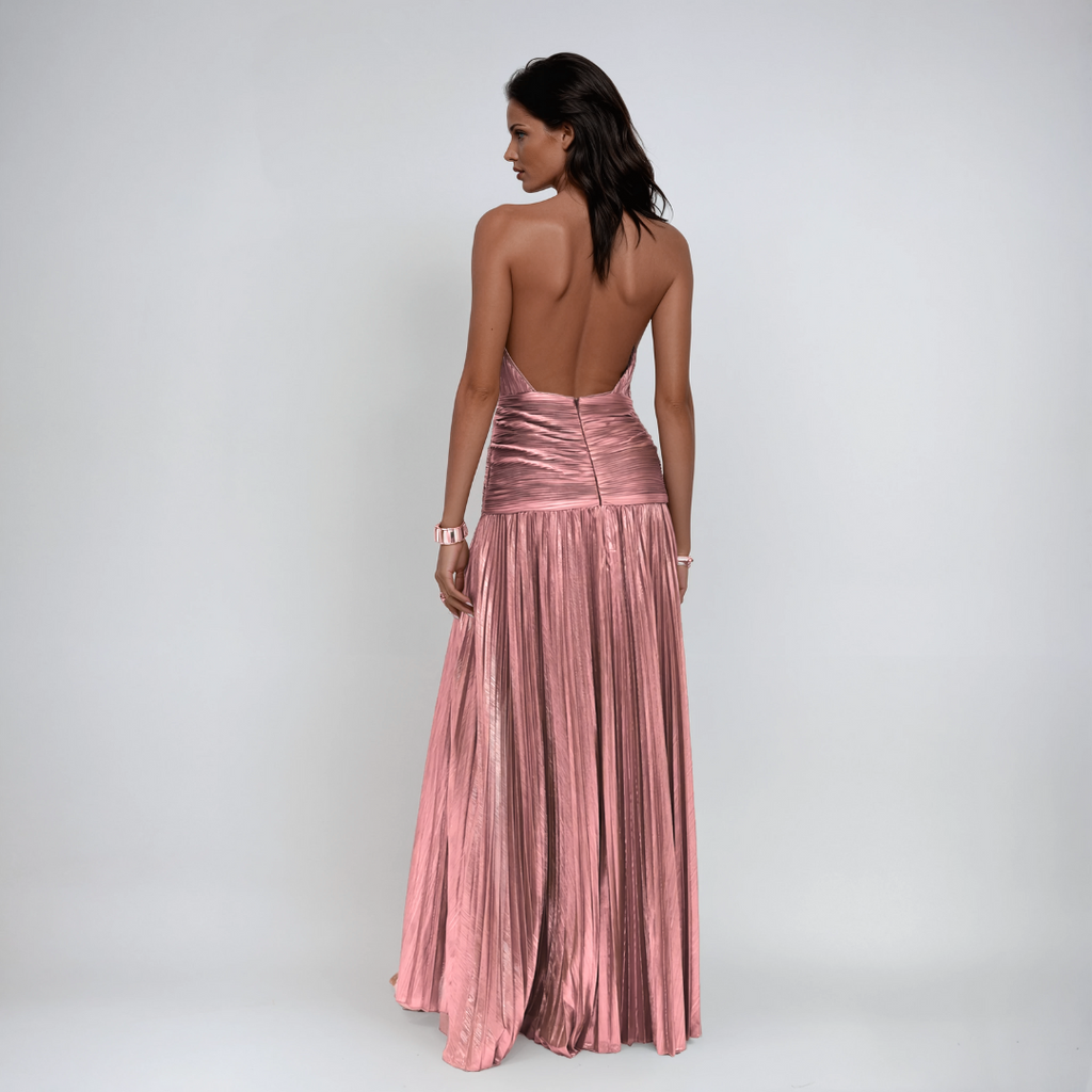 NEFIRA™ | LANG METALLISK KJOLE